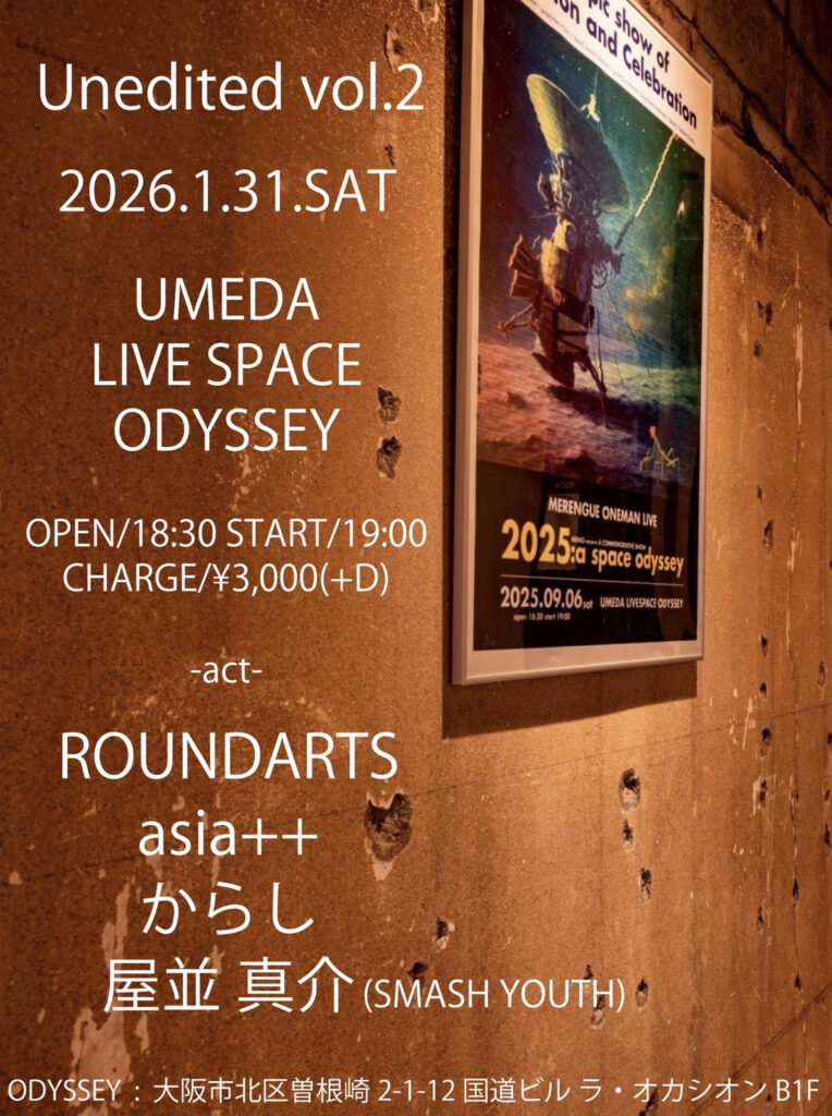 2026.1.31 梅田LIVE SPACE ODYSSEY